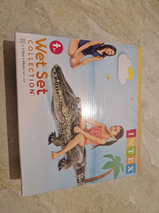 Intex dmuchany Aligator 1.70m x 86cm | 67" x 34" | nowy