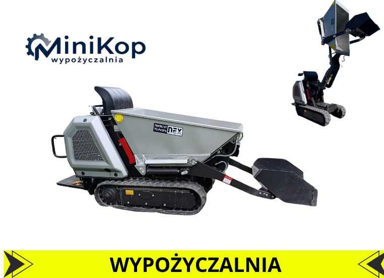 Wozidło samozaładowcze 800kg budowlane gąsienicowe wysoki wysyp