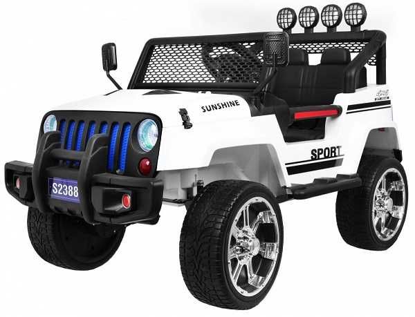 JEEP Raptor DRIFTER na akumulator Napęd 4X4 Biały S2388 Pilot