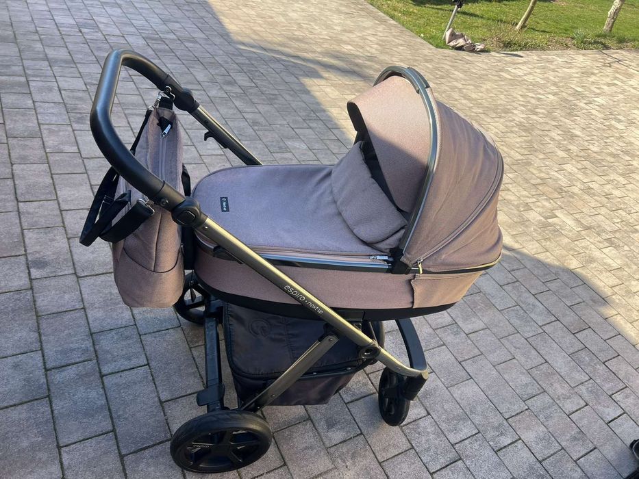 Коляска 2 в1 Espiro next up бежева для дівчинки ( carrello, cybex)