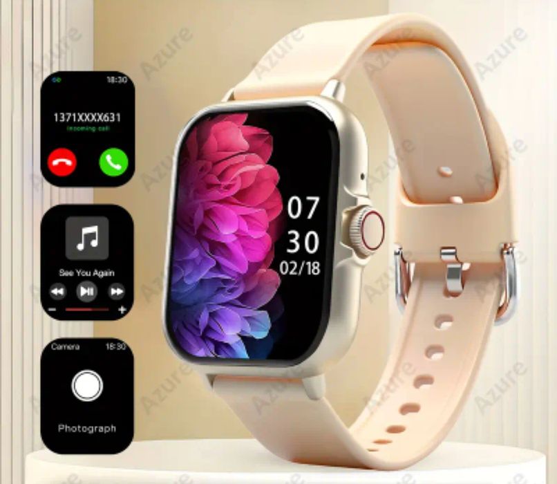 Smart Watch, СМАРТ-ЧАСЫ унисекс с экраном 1,83 дюйма