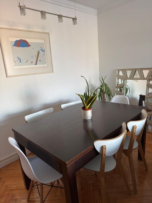 Mesa madeira extensivel