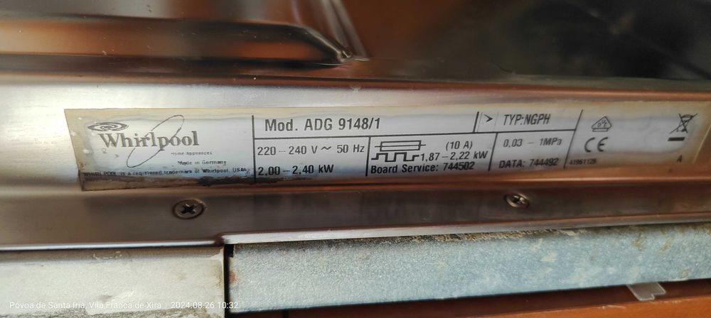 Máquina lavar loiça Whirlpool   Modelo ADG 9148/1, peças