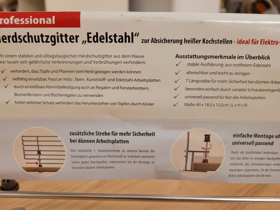 Zabezpieczenie na kuchenkę REER