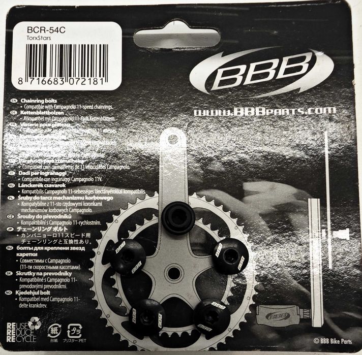 Nowe Śruby BBB bcr-54c do blatów / korby CAMPAGNOLO 11s