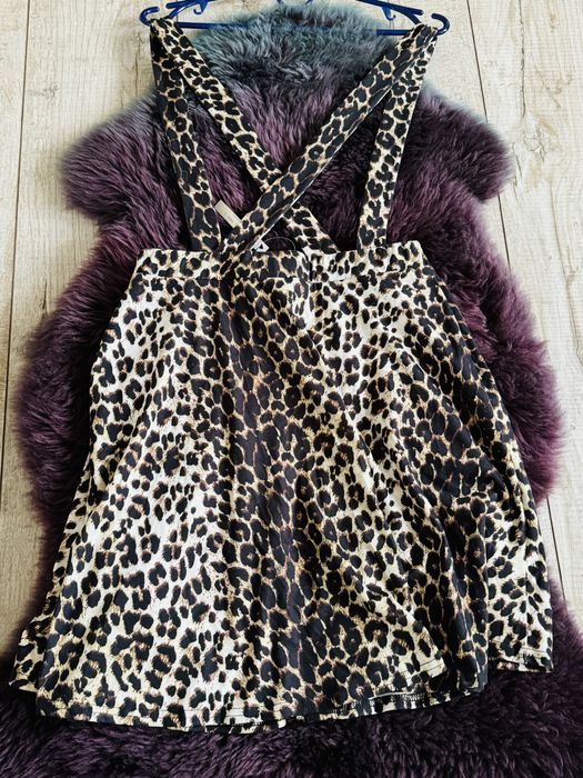 Брендова Леопардова юбка з брительками