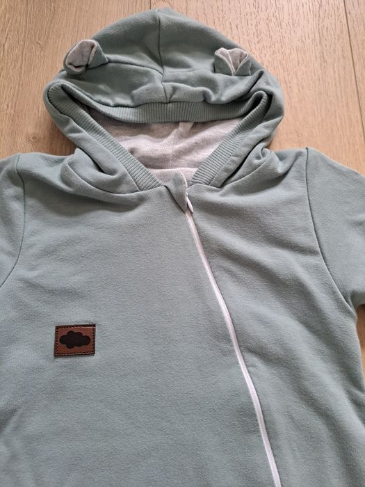 Komplet pajacyk dresowy czapka buciki Nicol 80