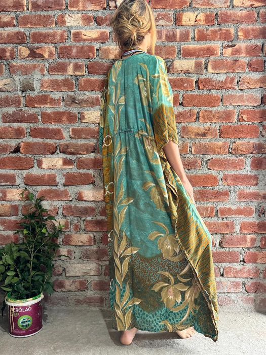 Narzutka kaftan sukienka boho