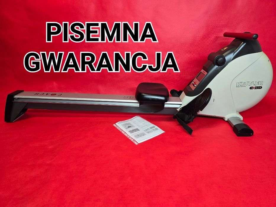 Gwarancja Kettler Coach Solidny Wioślarz Magnetyczny Solidny Firmowy w pełni łożyskowany Gwarancja
