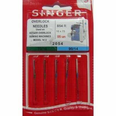 Игла Singer 16x75 № 70-90 OVERLOCK для оверлока 5 шт. Ціна за 2 пачки