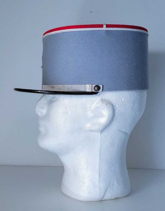 Boné autêntico colecionador képi militar de cavalaria França