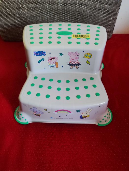 Podest dla Dziecka Dzieci dwustopniowy stołek taboret Świnka Peppa Pig