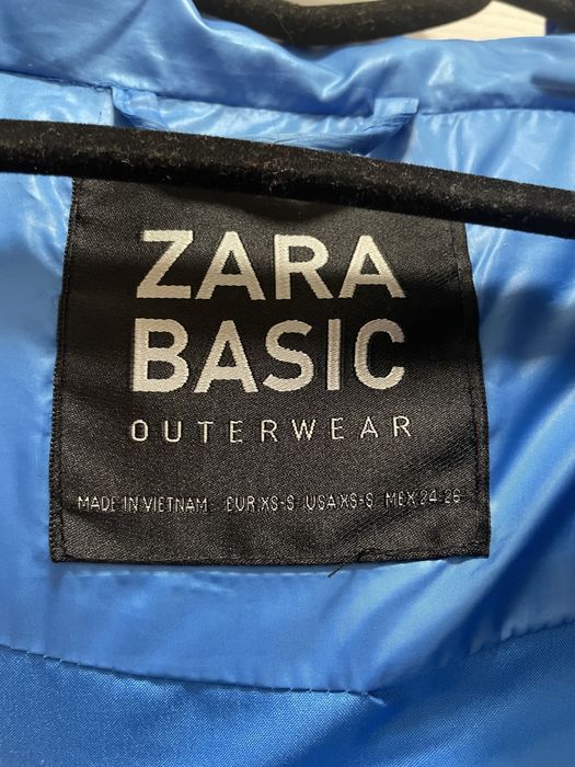 Kurtka niebieska Zara Basic