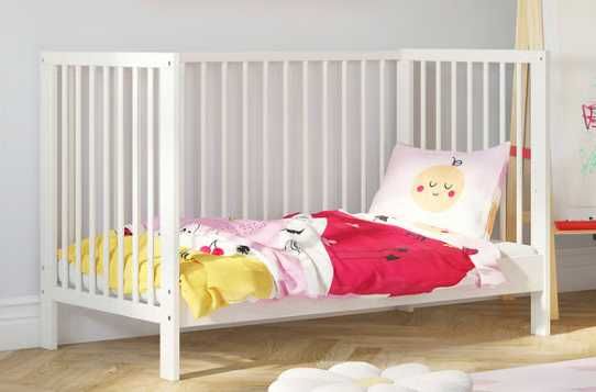 Berço IKEA, Gulliver, com colchão e roupa de cama, usado