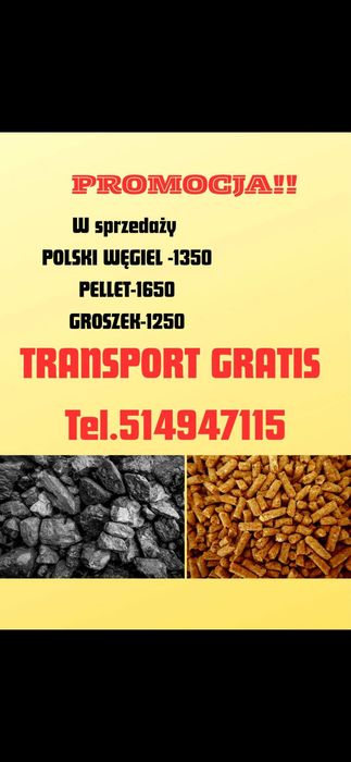 Węgiel orzech, pelet ,groszek