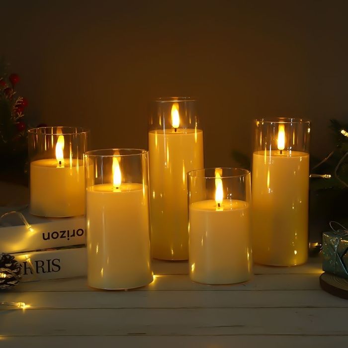 Набір LED світильників  СВІЧКИ з USB зарядкою з акумулятором