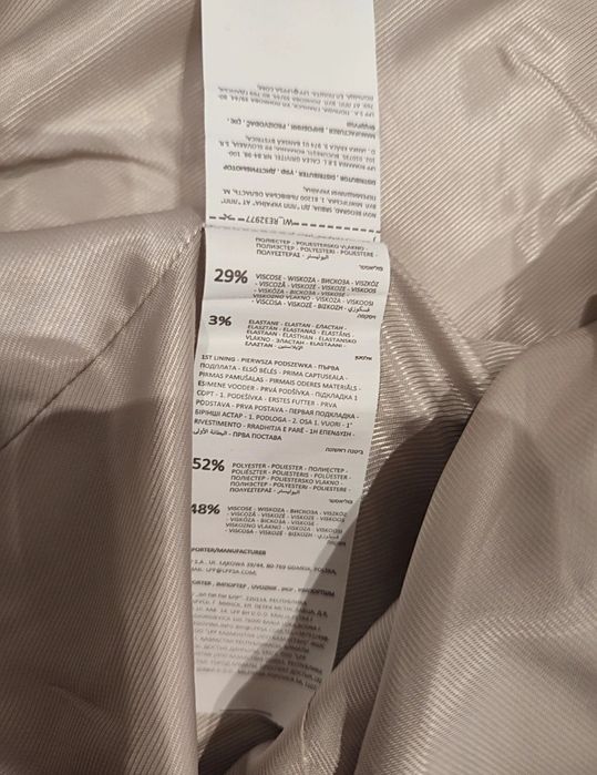 Marynarka Nowa Reserved S klasyczna casual basic