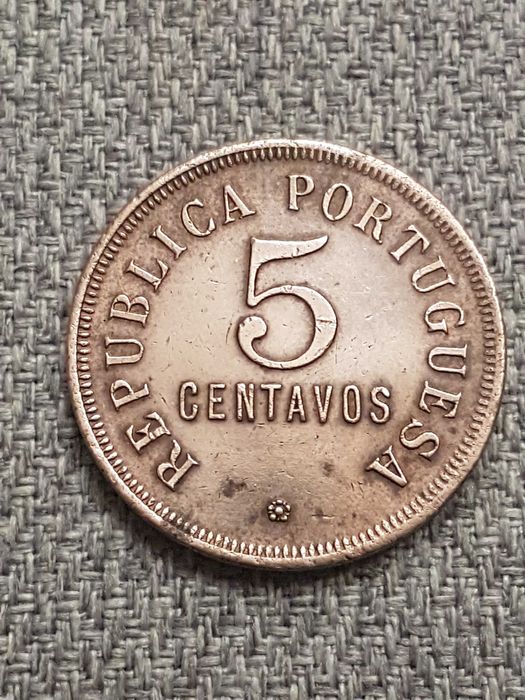 Moeda 5 Centavos Angola 1921