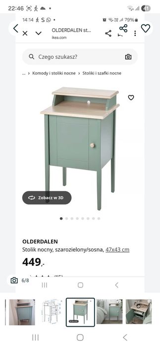 Szafka nocna ikea olderdalen