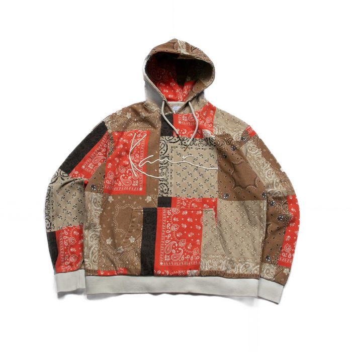 Karl Kani Patchwork bandana boxy hoodie bluza z kapturem L