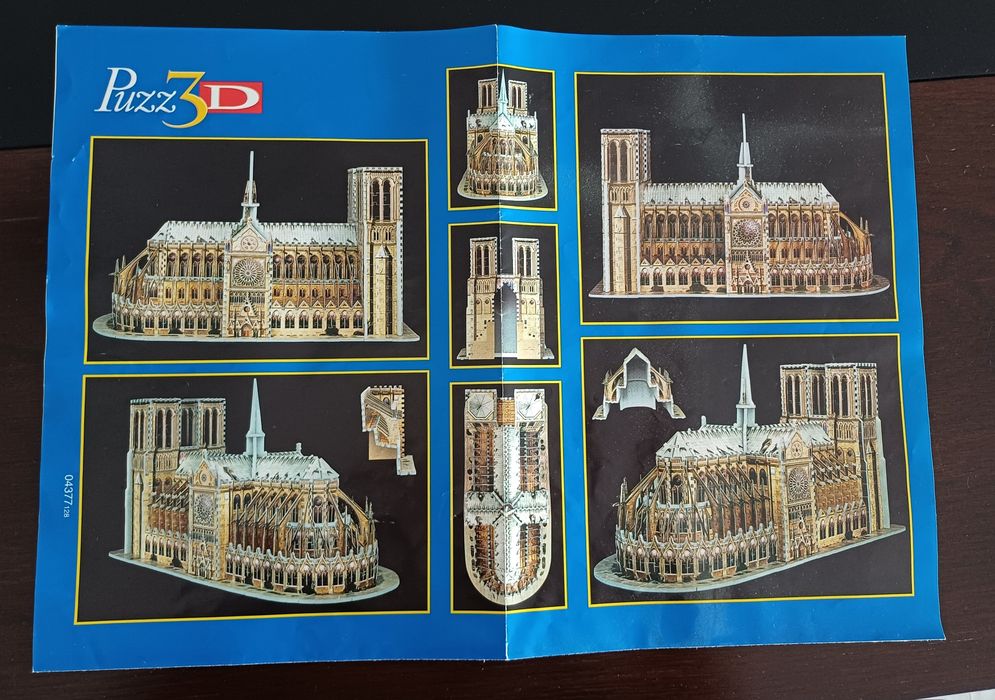 Puzzle 3D Notre Dame Paris 952 Peças