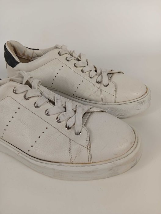 Aigner skórzane sneakersy 45