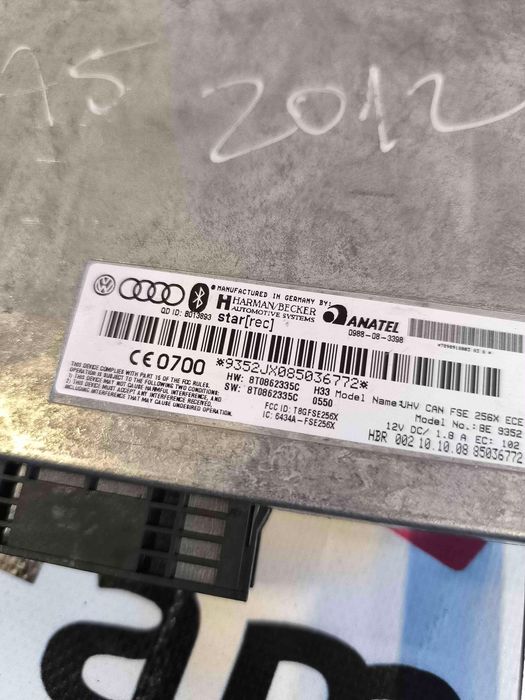 MÓDULO DO BLUETOOTH AUDI A5 2.7 TDI (140 kW / 190 cv) [06.2007 - 03.2012] 8T0862335C (OEM)