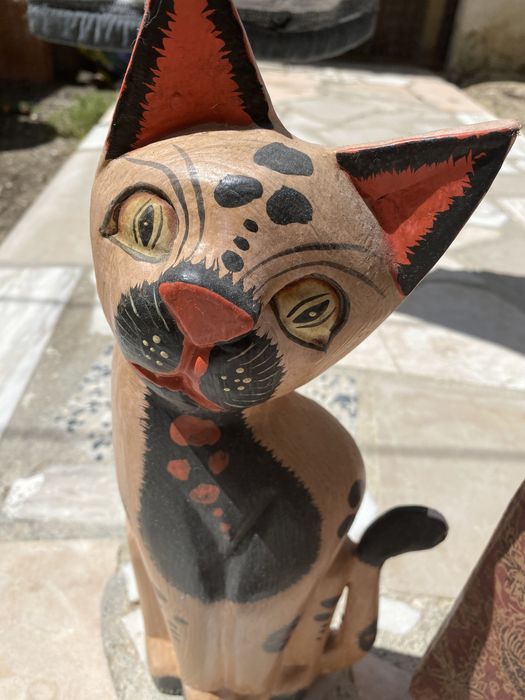 Família de 5 gatos decoração love cats