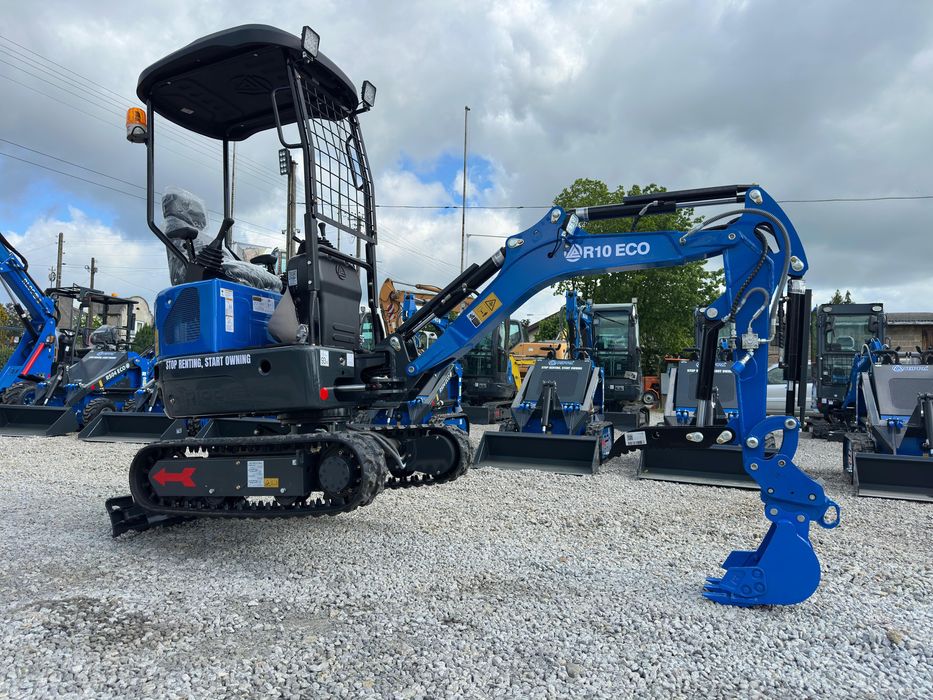 NOWA Minikoparka RIPPA R10 ECO Silnik KUBOTA 1000kg mega wyposażenie Meyer Yato Zoomlion DOSTEPNA OD RĘKI Transport Gratis !!! DEALER RIPPA DUŻY WYBÓR