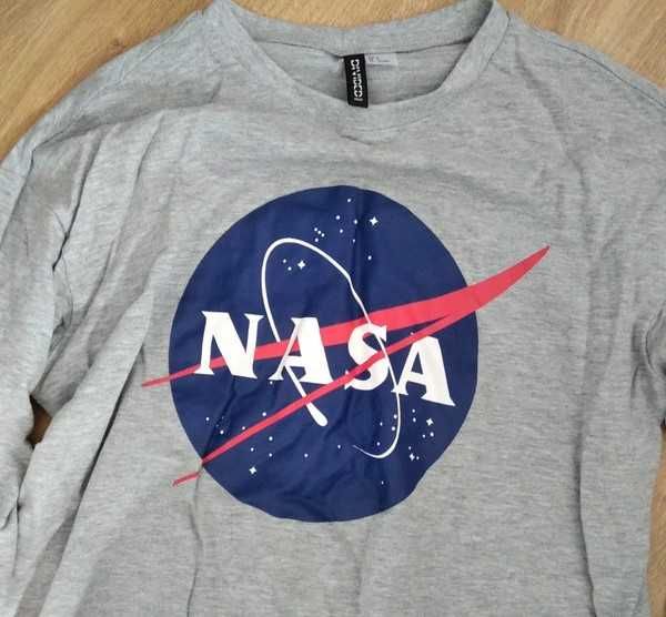 Szara bluza z logo NASA