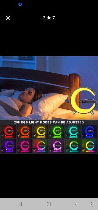 Candeeiro de cabeceira regulável, candeeiro de mesa USB