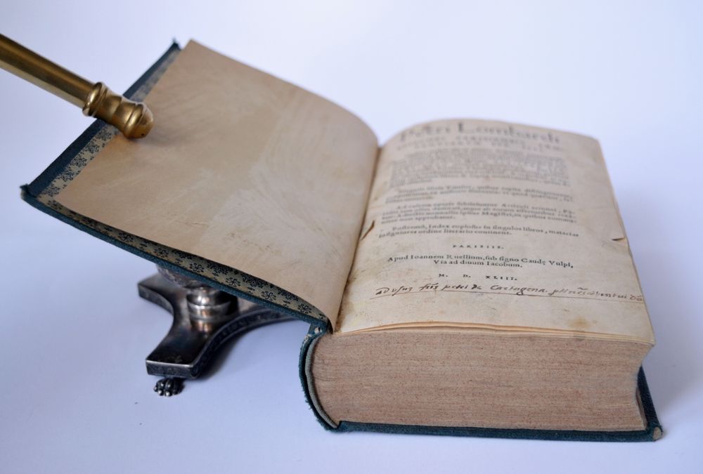 Starodruk z XVI wieku, 1543 r. Księgi sentencji Piotr Lombard