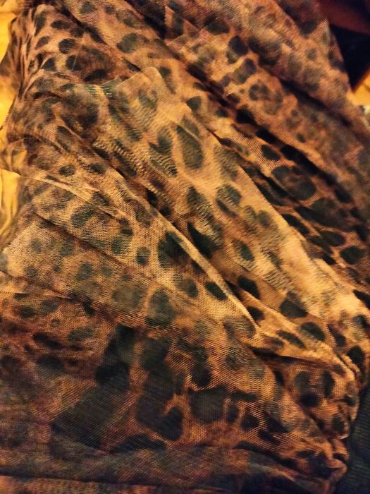 Spódnica tiulowa ciemna panterka