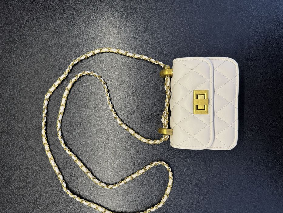 Міні Сумка в стилі Chanel - Біла Сумочка