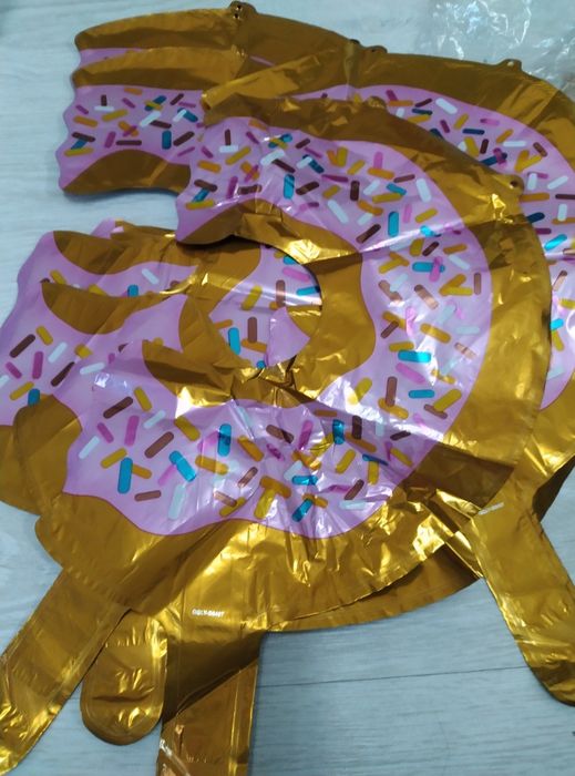 Фольгований шар Пончик 44х26 см - 5шт/упак