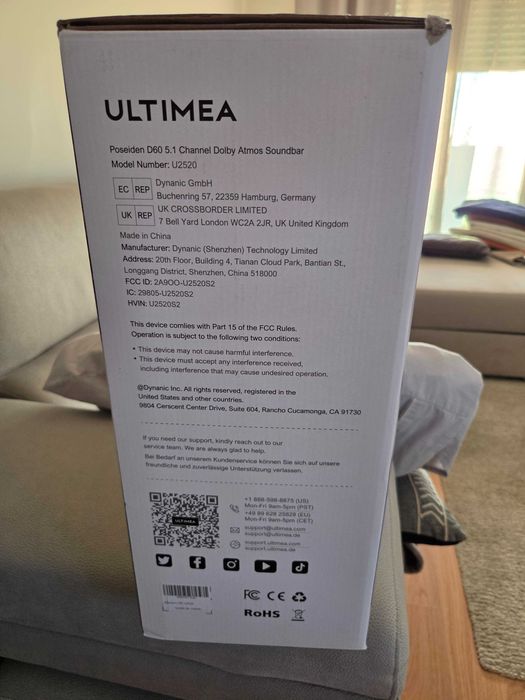 ultimea poseidon d60 5.1 Dolby Atmos Soundbar