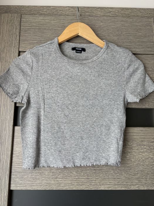 Crop top szary M