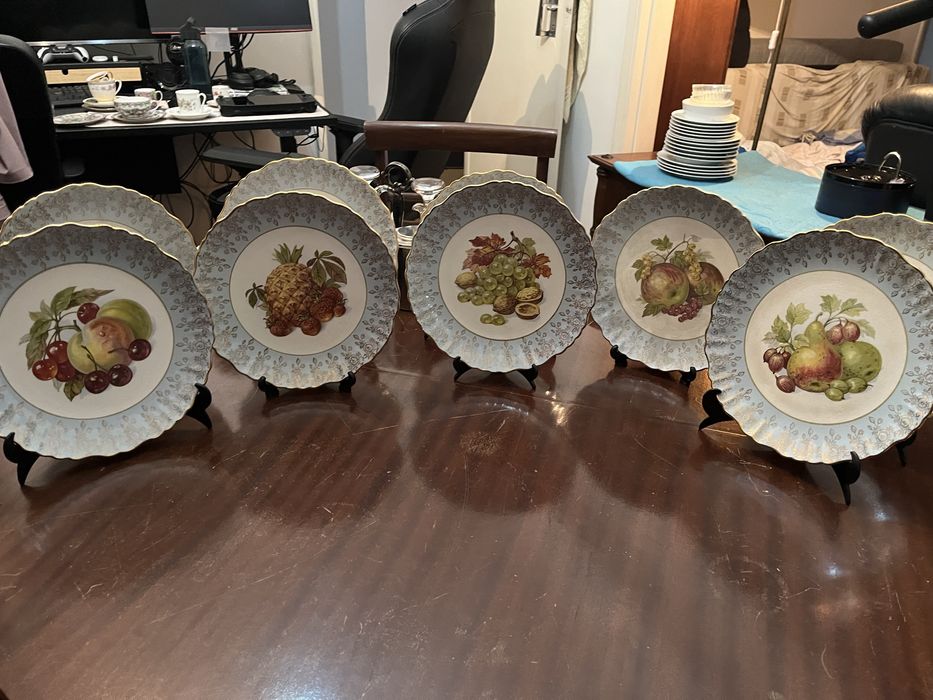 Pratos decorados com frutas