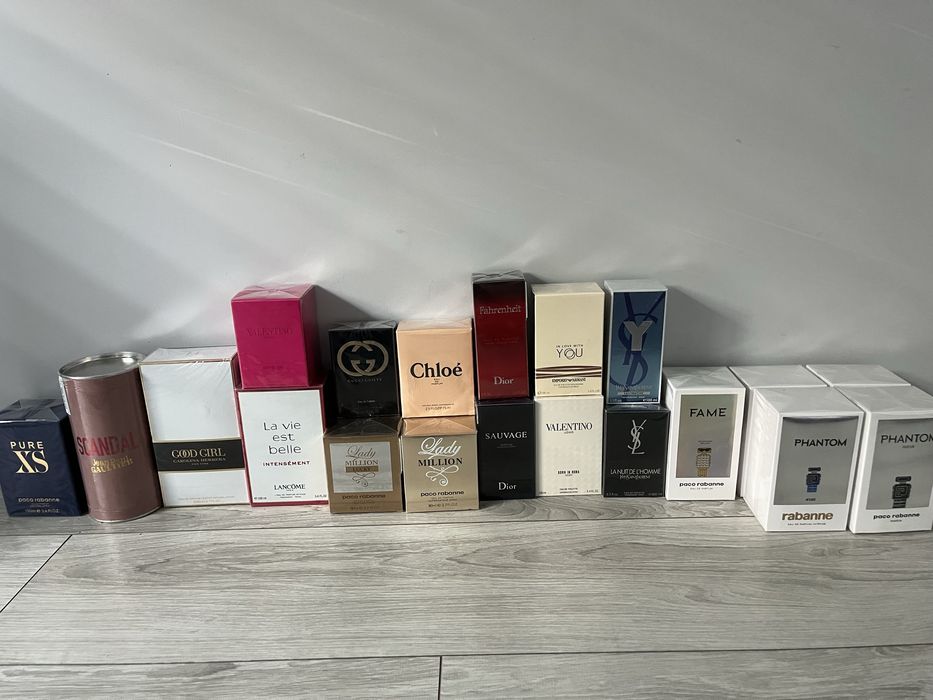 Zestaw 20 nowych markowych perfum