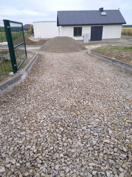 gruz pokruszony, gruz betonowy, tłuczeń , kruszywo drogowe