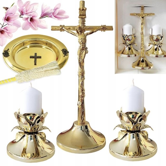 Duży złoty KOMPLET kolędowy