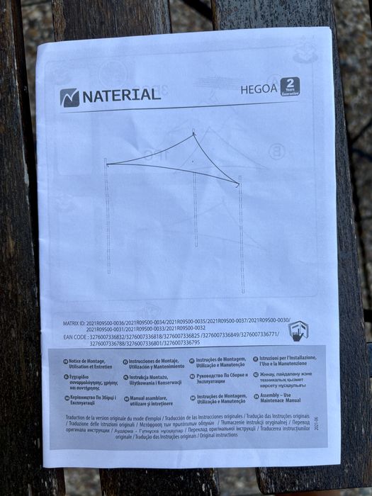 Vendo guarda-sol em formato de vela para terraço e jardim