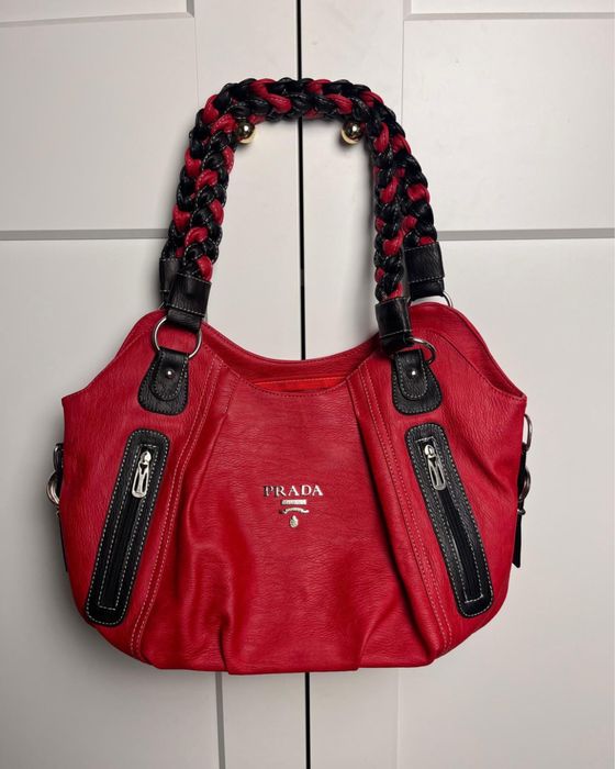 Prada torebka vintage old money na ramie