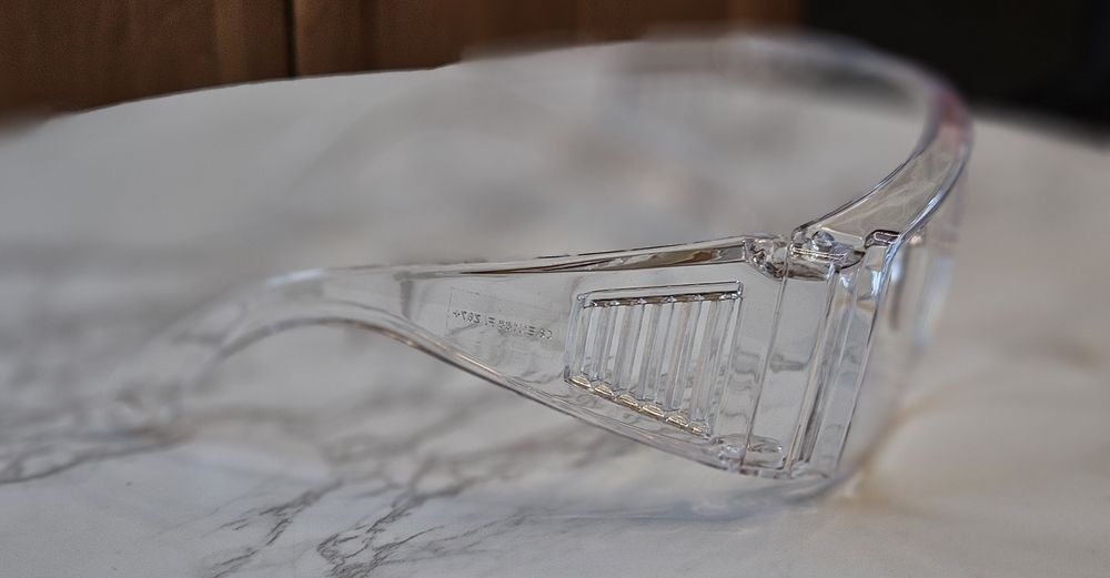 X12 Okulary Ochronne Poliwęglan Gogle Bezbarwne Szerokie Pole Widzenia