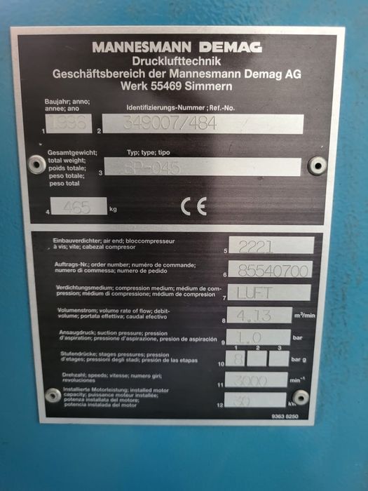 Kompresor śrubowy Demag