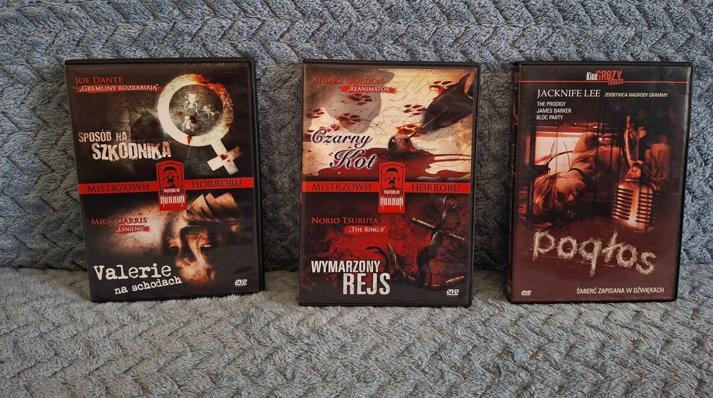 Filmy na DVD rożne rodzaje horrory/thrillery