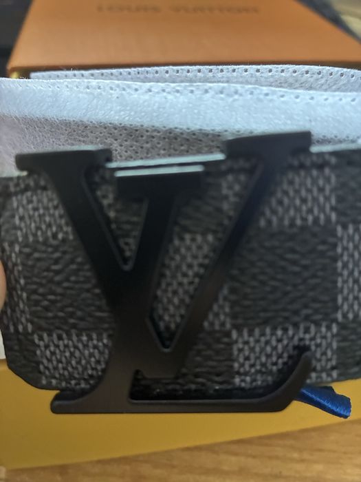 Louis Vuitton Pasek Męski Czarny 125 cm – Klasyczny Model LV
