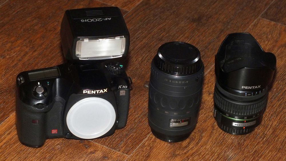 Объектив Pentax 18-55/80-200 Фотоаппарат Pentax K 10D / CCD body Обмен