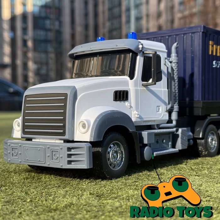 Фура на радіокеруванні American Truck 59см Біла | Грузовик на пульті