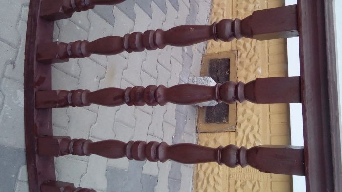 Balustrada drewniana balkonowa, poręcz balkonowa